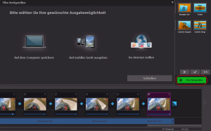 MAGIX FASTCUT - Export des Videos