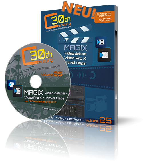 Vorbestellbar!!! Video-Lernkurs Volume 25 für MAGIX Video deluxe & MAGIX Video Pro X +++ vorgefertigte Projekte