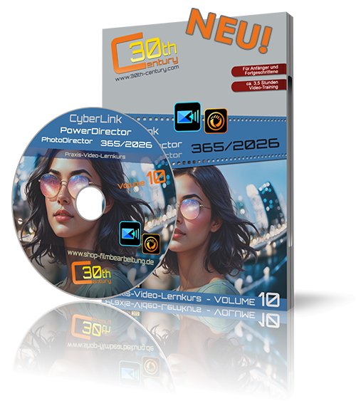 NEU!! Video-Lernkurs Volume 10 für CyberLink PowerDirector 365/2026 + PhotoDirector +++ vorgefertigte Projekte
