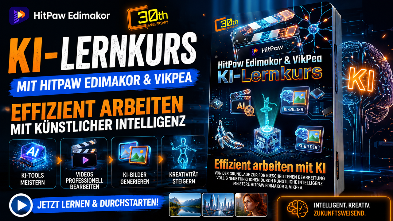 Der komplette KI-Video-Lernkurs zur kreativen Videobearbeitung mit HitPaw Edimakor