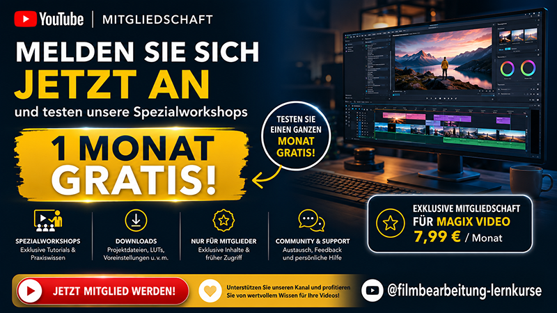 @filmbearbeitung-lernkurse – Jetzt YouTube Kanal-Mitglied werden – 1 Monat gratis